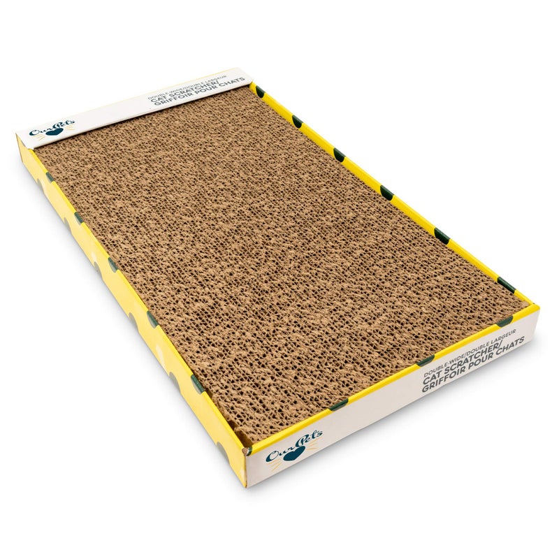 Our Pets Cosmic Cat Scratcher, North-American Grown Catnip Included, Reversible for Twice the Use, 18.13" x 10.13" x 1.25" - Image 1